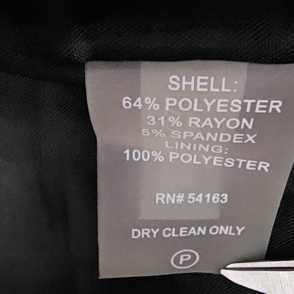 Calvin Klein High Rise Luxe Stretch Knee Length Black Lined Pencil Skirt - Picture 6 of 6